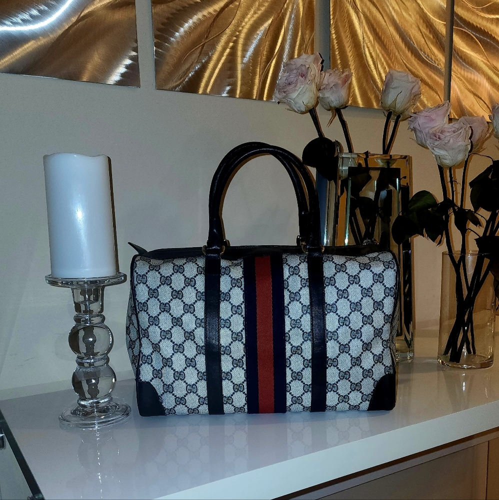 Authentic Vintage Gucci Boston Bag
